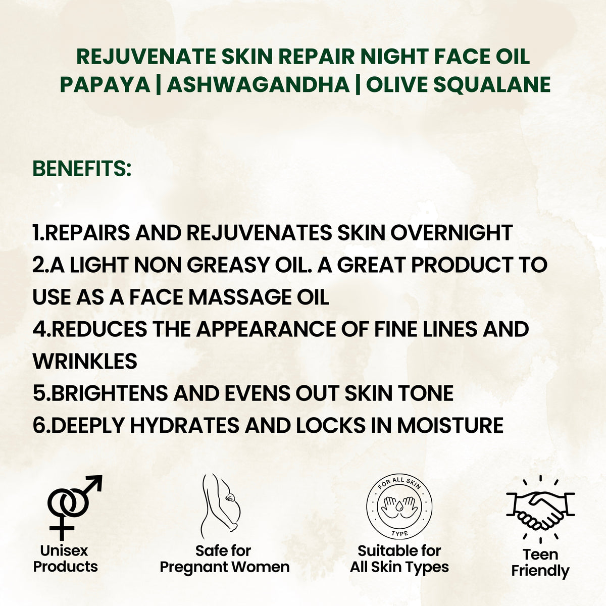 REJUVENATE SKIN REPAIR NIGHT FACE OIL