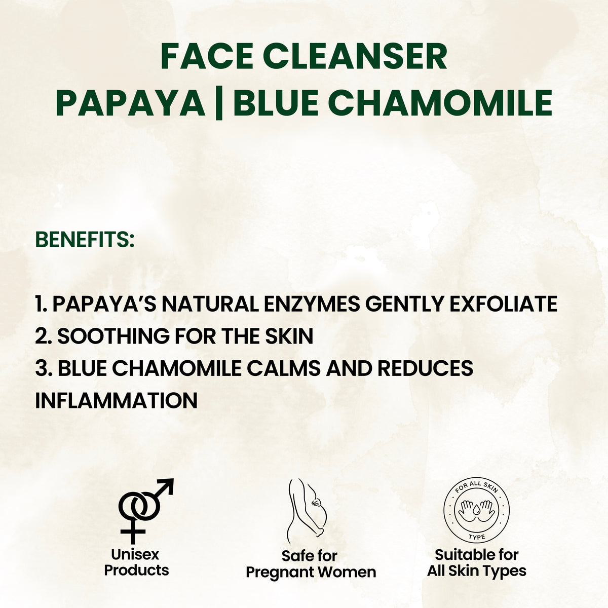 FACE CLEANSER PAPAYA | BLUE CHAMOMILE