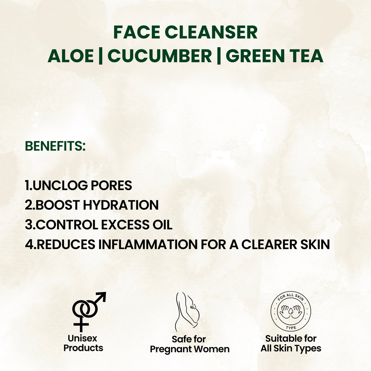 FACE CLEANSER ALOE | CUCUMBER | GREEN TEA